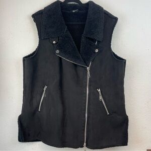 Love Token Black Biker Sleeveless Vest